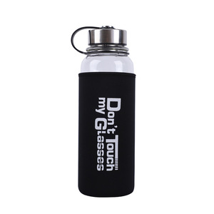 Glass <b>Water</b> <b>Bottle</b> High Borosilicate With <b>Filter</b> Camping Outdoor Portable Cup Transparent Single Set - Product Image 5