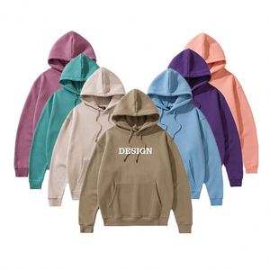 Custom High Quality Fleece Unisex 65 Polyester 35 Cotton Fabric <b>Hoodie</b> Heavyweight Pullover Hoodies for <b>Men</b> - Product Image 1