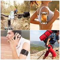 Bracelet de sport en silicone personnalisé pour activités de plein air, étui de téléphone portable flexible et étanche pour la course à pied avec clip manuel