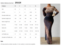 Livraison rapide C251125 Robe maxi en maille tie-dye pour femme, décontractée, à manches longues, moulante, pour tous les jours