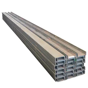 Struktureller perforierter Stahl hut Edelstahl graben kanal 100x50x6mm a36 Briefs pule Edelstahl h Balken rinne