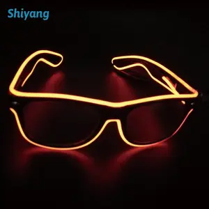 Светящиеся в темноте Светодиодные Солнцезащитные очки с логотипом на заказ для Хэллоуина