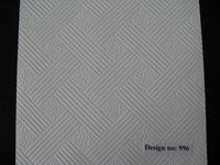 Panneau 3D en PVC à effet intérieur Gypse Matériaux de construction Faux plafond de forme carrée Carreaux de décoration Panneaux muraux modernes