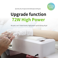 Lampe de polymérisation UV T8 Pro et Beyond pour la pose de gel sur les ongles avec coussin de main en cuir PU