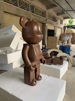 Sculpture d'ours violent de dessin animé sur mesure Collection créative d'intérieur Décoration de la maison Utilisation d'artisanat d'art