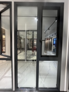 Porte coulissante extérieure VOBO Avant <span class=keywords><strong>Garde</strong></span> Aero Triple sans cadre en alliage d'aluminium, moderne, étanche, insonorisée et isolante thermiquement pour cuisine - Product Image 2