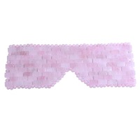 Masque de massage oculaire en jade naturel personnalisé, rafraîchissant et chauffant, pour la relaxation et le sommeil