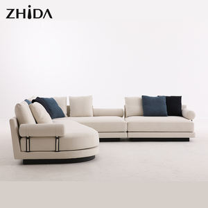 Juego de Sofás Seccionales para Sala de Estar Sofás de 7 y 12 Plazas Diseño Italiano Sofá Seccional de Tela Sofás Modernos - Product Image 3