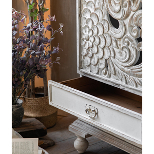 Buffets de cuisine en bois massif de qualité supérieure, style rétro blanc, pour salon - Product Image 5