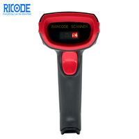 Lecteur de codes-barres laser 1D sans fil 2,4 G, portatif, longue portée, pour entrepôt, livraison express, caisse de magasin, inventaire, pistolet de numérisation