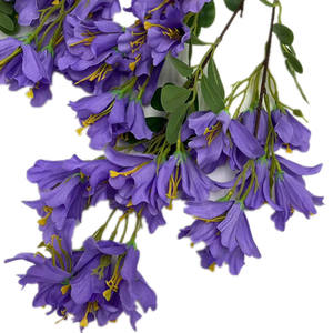 Seda <span class=keywords><strong>Jacaranda</strong></span> Mimosifolia flor tallo hoja verde 3 tenedores árbol de <span class=keywords><strong>Jacaranda</strong></span> Artificial Navidad escuela Año Nuevo chino - Product Image 2