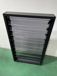 Ventana de Persiana Fija de Vidrio de Alta Calidad AMJ, Persianas Ajustables de Aluminio, <span class=keywords><strong>Ventanas</strong></span> de Aluminio <span class=keywords><strong>para</strong></span> Villas, Hoteles y Comercios - Product Image 3