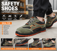 Chaussures de sécurité AOXIANG pour travaux de construction été, printemps, hiver – Confortables, antidérapantes, imperméables, anti-perforation, légères, en daim et acier