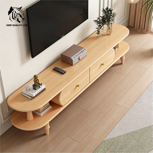 china supplier low cost customize in stock Modern Eco-Friendly <b>TV</b> <b>Sideboard</b> for Living Room Bedroom Newest Wood <b>TV</b> Cabinet - Product Image 3