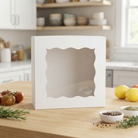 Boîtes à gâteaux et à pain en papier kraft écologiques de qualité alimentaire avec doublure en éponge et vernissage, emballage personnalisé en gros