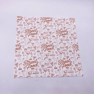 Durable Food Grade Custom Logo <b>Paper</b> Blankets Disposable <b>Packing</b> Sheets for Burger Sandwich Wrapping - Product Image 5