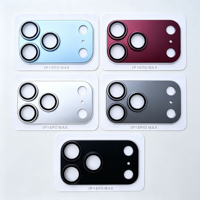 Protection d'objectif d'appareil photo en métal pour iPhone Duo 17 18 Pro, verre trempé 9H, protection d'appareil photo mate 3D couleur originale