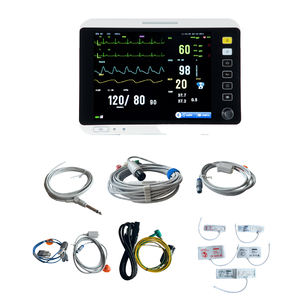 Barato Multi-parámetro Monitor de paciente Precio Monitor de paciente veterinario con capnógrafo Animal Ecg Vet Monitor de signos vitales - Product Image 3