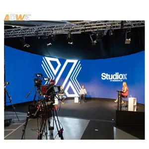 Virtual Production Led Wall Film Studio Filming Curved Led Screen Dj Nightclub Pantalla Led Curved Slim Led Panel