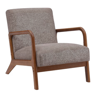 <span class=keywords><strong>Fauteuil</strong></span> Club Classique Abordable en Lin Respirant et Doux, Chaise Rembourrée Élégante <span class=keywords><strong>Gris</strong></span> Foncé Moderne pour Maison et Hôtel - Product Image 1