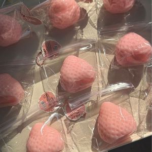 Office Strawberry Decompression Toy Portable TPR Squeeze Stress Relief Toy <b>Desk</b> Anti-Anxiety Fidget Toy for Adults - Product Image 2