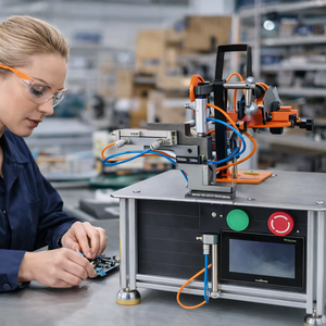 Máquina automática de etiquetado de bucle para calcetines y prendas, ecológica, de acero inoxidable, modelo Bos-168 - Product Image 1