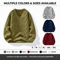 Pull en tricot respirant de haute qualité pour homme, durable, chaud, idéal pour l'hiver et le streetwear, offre ODM