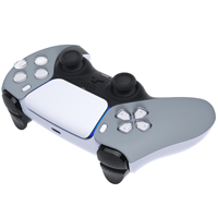 Pour la coque de la manette PS5-Façade avant de surface mate grise New Hope, antidérapante et résistante à la transpiration