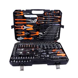 Ensemble de 160 outils de réparation de moteur automobile comprenant des pinces, un marteau, une clé à cliquet, un tournevis, des embouts, des pinces hexagonales, un coffret emballé - Product Image 1