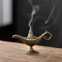 Prix usine brûleur d'encens 9cm petite lampe arabe forme encens centés encensoir Antique porte-poudre maison décor cadeau