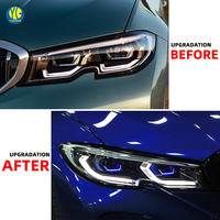 YU GUANG lampu depan BMW 3 Series M340i M330i G20 lampu depan 2020 2021 2022 lampu depan peningkatan Laser lampu depan LED