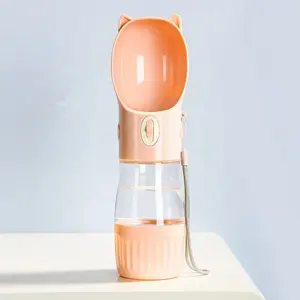2 In 1 Multipurpose Dog Food And Water Outdoor Traveling Dispenser Portable Dog Drinking Water Bottle Cup For Walking
