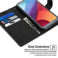 Casing ponsel kulit PU Flip buku harian Goospery BlueMoon asli untuk Samsung Galaxy S24 ultra, casing ponsel untuk Iphone 15 Pro Max