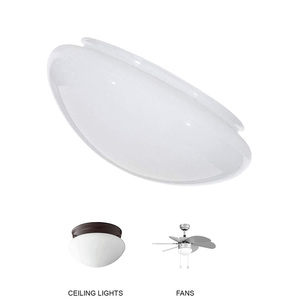 <span class=keywords><strong>Pantalla</strong></span> <span class=keywords><strong>de</strong></span> <span class=keywords><strong>Cristal</strong></span> Soplado a Boca, Color Blanco Leche Brillante, Estilo Europeo, <span class=keywords><strong>para</strong></span> Lámpara <span class=keywords><strong>de</strong></span> <span class=keywords><strong>Techo</strong></span> con <span class=keywords><strong>Ventilador</strong></span> Interior - Product Image 2