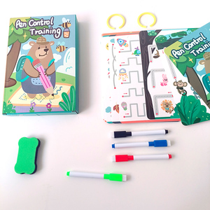 Cuaderno Educativo de Práctica de Escritura a Mano, Reutilizable, para el Control del Lápiz, Libro de Actividades para el Aprendizaje de Números, Juguete para Niños y <span class=keywords><strong>Niñas</strong></span> - Product Image 2