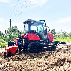 Mini Dryland Rotary Tillage Farm Multi-functional Crawler Tractor Loader Agricultural Rotary <b>Cultivator</b> Crawler Tractor - Product Image 5