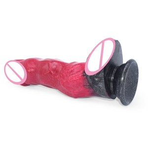 Nuevo Juguete Sexual 2021 FAAK Scarlett Color Monster Dildo Anal Dilatador de Silicona Enorme Bestia Juguetes Eróticos - Product Image 6