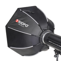 Triopo K2 55/65/90/120cm Portable Photo Bowens Parapluie Octogonal Softbox Extérieur Flash Softbox