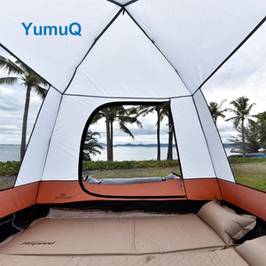 Yumuq Bán Buôn 4 Phòng Ngay Lập Tức Homful Gia Đình Log Cabin Lều 6 14 Người Cơ Sở Cho Cắm Trại Ngoài Trời - Product Image 3