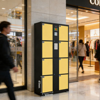 Casier à bagages intelligent pour gare aéroportuaire avec serrure à combinaison, assemblé et portable