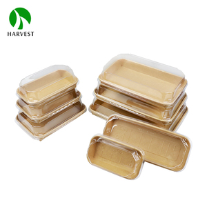 Bandeja de postre de papel para llevar de grado alimenticio reciclado para el envasado de alimentos - Product Image 1