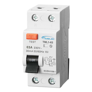 Timelec แม่เหล็กไฟฟ้า btype 1P + N TML1-63 63A 30mA Type B rccb RCD สำหรับสภาพแวดล้อมที่บ้าน - Product Image 1