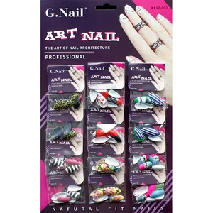 G.Nail New Style 12 Pack Printed manicure With Full Nail Sheet