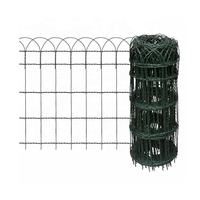 Pagar Pembatas Taman Berlapis PVC Hijau 0.9mm, Tinggi 25cm, 10m/Roll, untuk Tepi Rumput, Pembatas Kebun, dan Lanskap Halaman