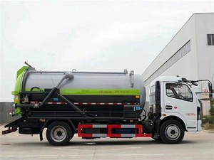 Camión Cisterna de Vacío Dongfeng 4X2 de 8000 Litros, el Más Vendido, para Bombeo de Fosas Sépticas y Limpieza de Drenajes - Product Image 4