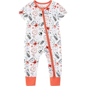 Mameluco de Bambú para Bebé, Unisex, Manga Corta, Ropa de Dormir, 3-24 Meses, Mono de Punto Transpirable - Product Image 1