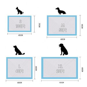 แผ่นรองซับฉี่สุนัขแบบใช้แล้วทิ้ง OEM ขนาด 60x60 ซม. จำนวน 30 50 100 ชิ้น แผ่นรองฝึกขับถ่ายสำหรับสัตว์เลี้ยง แผ่นรองฉี่สำหรับสุนัข - Product Image 4