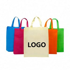 Sac fourre-tout personnalisé en non-tissé laminé, réutilisable et écologique, avec logo imprimé, pour la publicité et le shopping (vente en gros) - Product Image 1