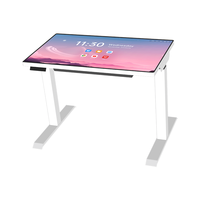 Table interactive motorisée à hauteur réglable avec écran tactile multipoint capacitif de 43 pouces pour les applications éducatives des enfants du primaire et du secondaire, jeux gratuits