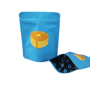 Bolsa de soporte reciclable <span class=keywords><strong>biodegradable</strong></span> impresa en huecograbado con logotipo personalizado, embalaje de papel de aluminio de 3,5G, bolsas Mylar, almacenamiento de alimentos y dulces - Product Image 4